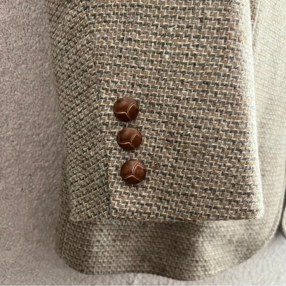 Vintage Pendleton Suede & Tweed Sport Coat/Suit Jacket/Blazer-Tan/Beige-Men’s 44 - Picture 3 of 14